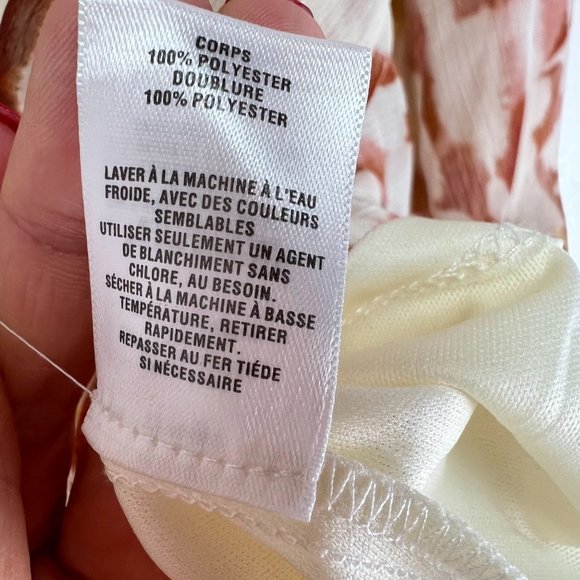 NWT LEITH Tan Faux Wrap Front Mini Dress V-Neck Size XS - Picture 9 of 9